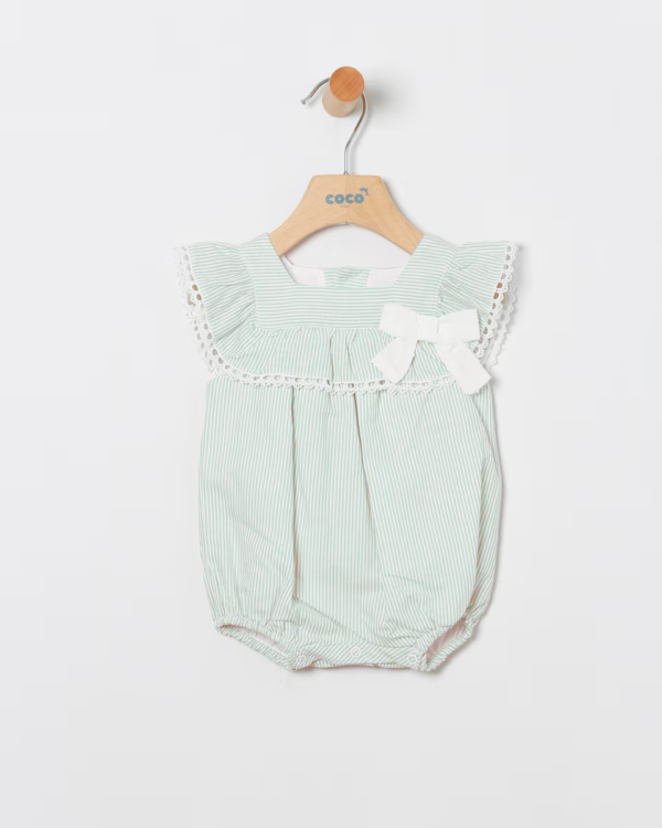 RANITA BEBE RAYAS EN VERDE