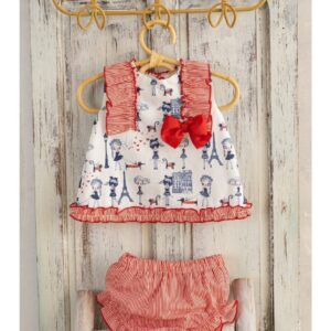 Jesusito bebé muñeca azules y lazos rojos