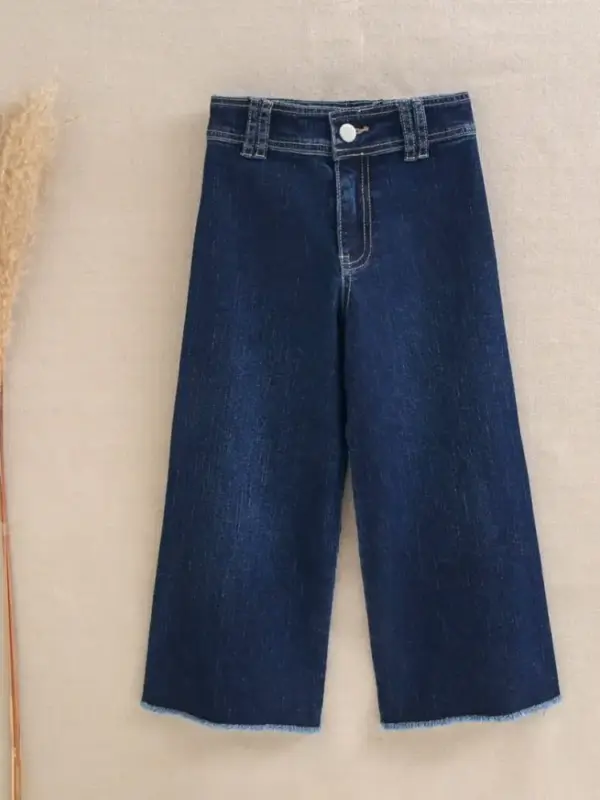 Pantalón de niña vaquero campana