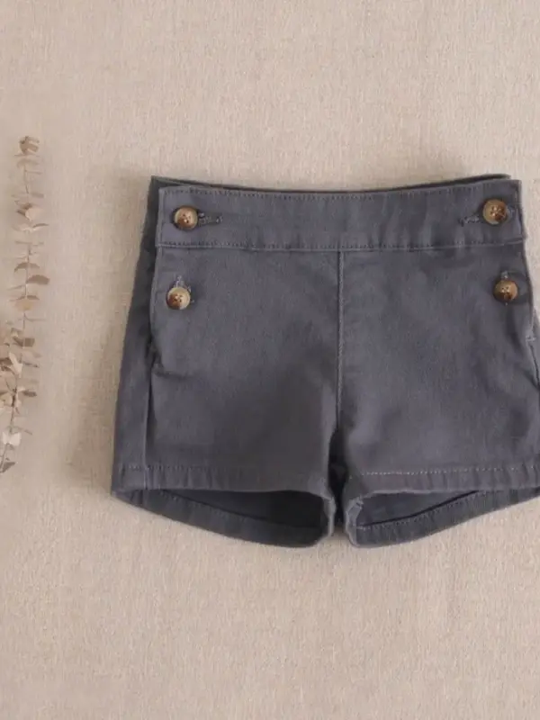 Short de bebé niño en gris